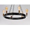 Maxim Lighting Noble 6-Light 26" Wide Black / Natural Aged Brass Chandelier 26273BKNAB - alternate 3